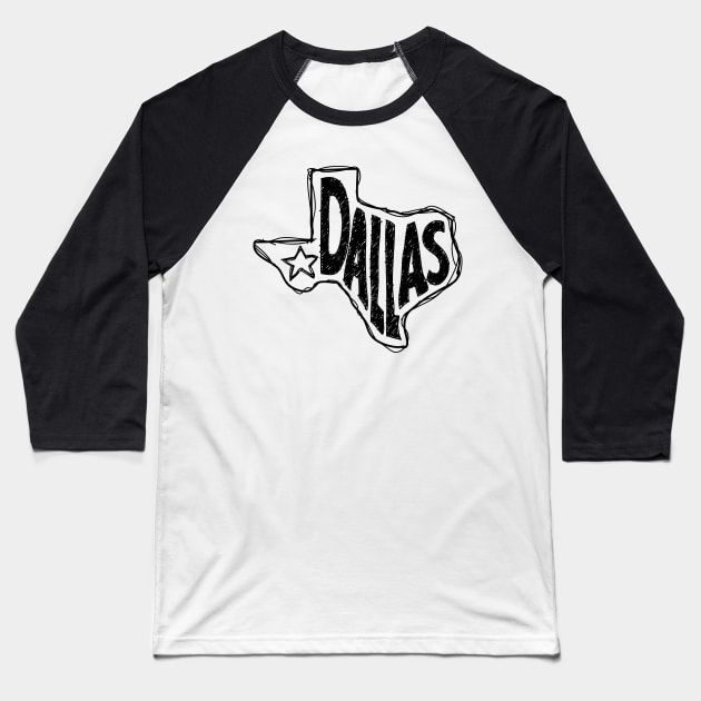 Dallas, Texas Baseball T-Shirt by thefunkysoul